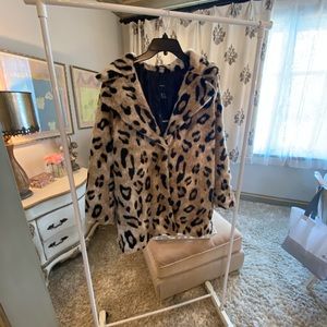 Forever 21 Cheetah Print Coat